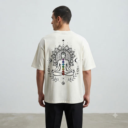 Chakra Alignment Minimalist Oversized Tee by AuraReiment