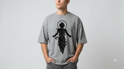 Shadow Graphic Heavyweight Oversized Tee by AuraReiment