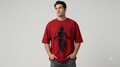 Shadow Graphic Heavyweight Oversized Tee by AuraReiment