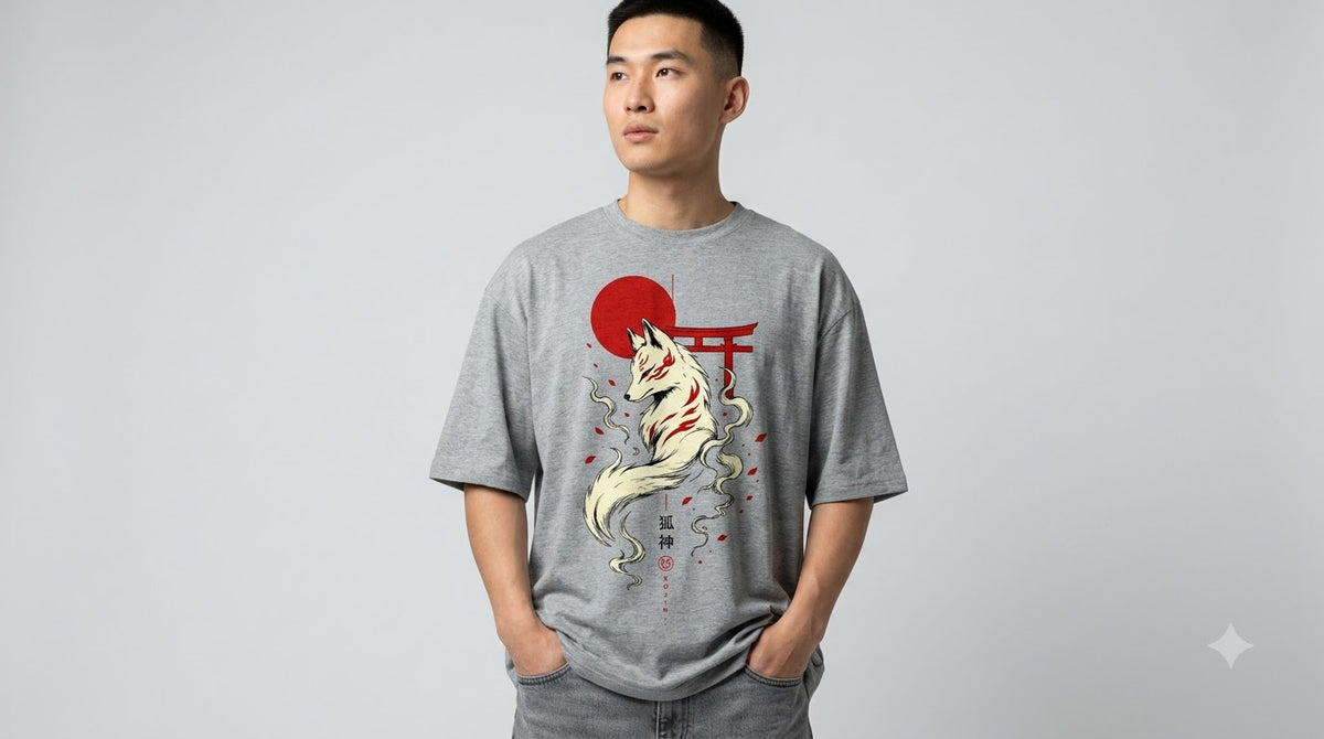 Heavyweight Streetwear Anime Oversized Tee by AuraReiment