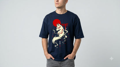 Heavyweight Streetwear Anime Oversized Tee by AuraReiment