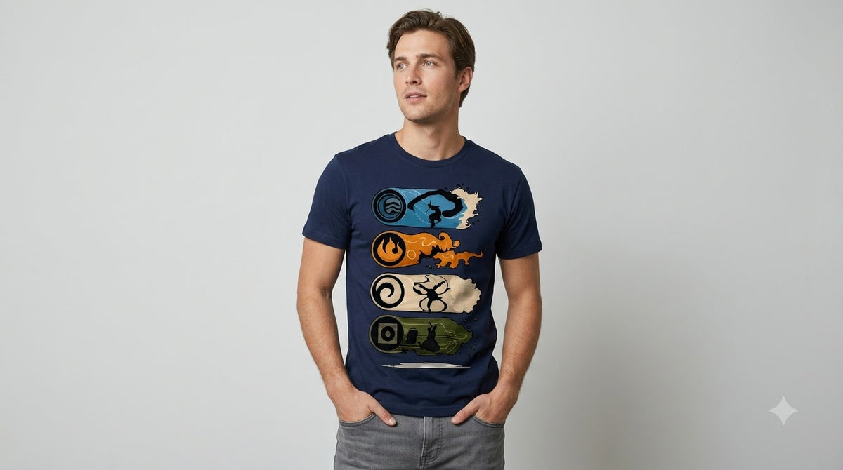 Four Elements Classic Crew Tee by AuraReiment