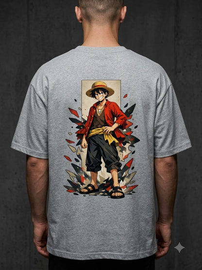 Anime-Inspired Graphic Oversized Tee by AuraReiment