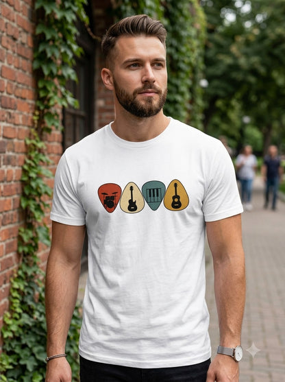 Music & Rhythm: Musical Picks Graphic Unisex Tee by AuraReiment