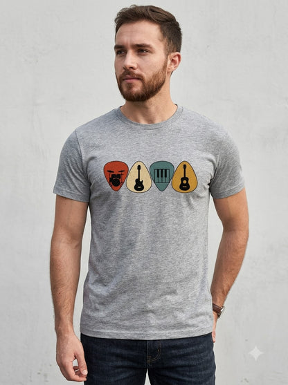 Music & Rhythm: Musical Picks Graphic Unisex Tee by AuraReiment