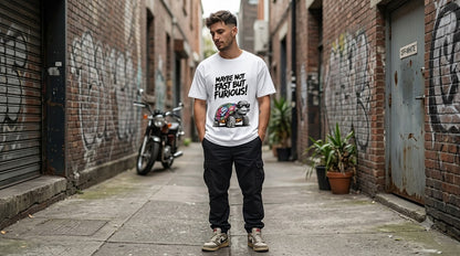 "Maybe Not Fast But Furious" Classic Crew Tee by AuraReiment