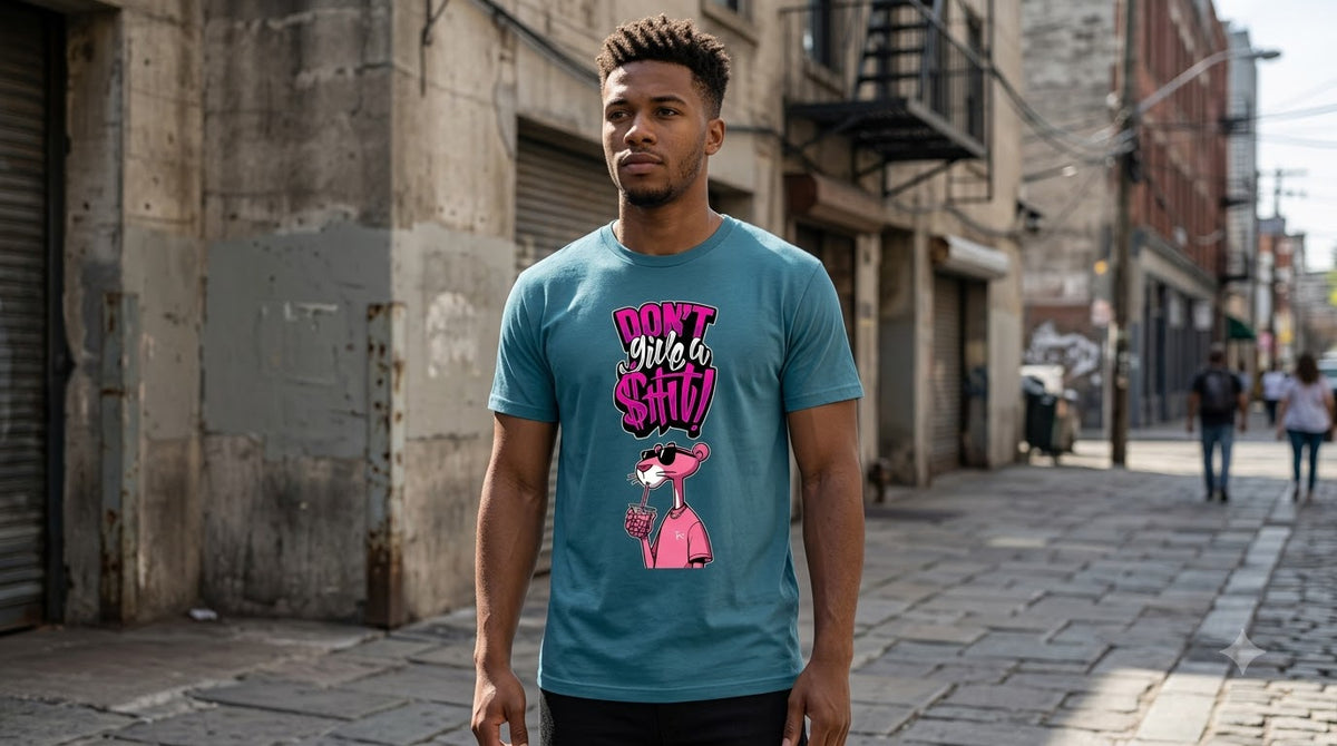 The "Don't Give A Sh!t" Classic Crew Tee by AuraReiment