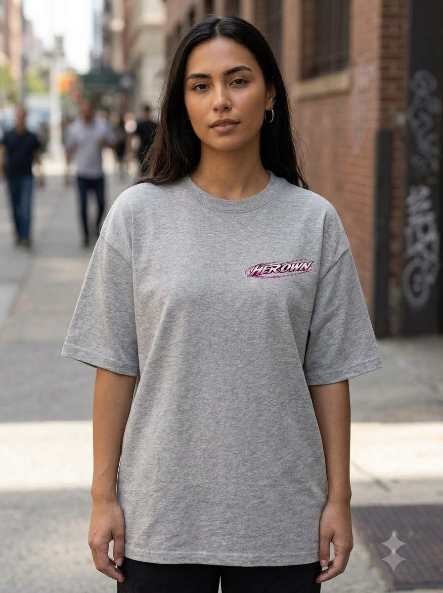 "Her Own Orbit" Oversized Graphic T-Shirt