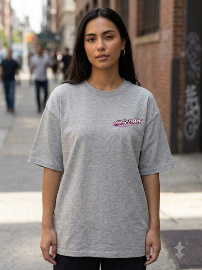 "Her Own Orbit" Oversized Graphic T-Shirt