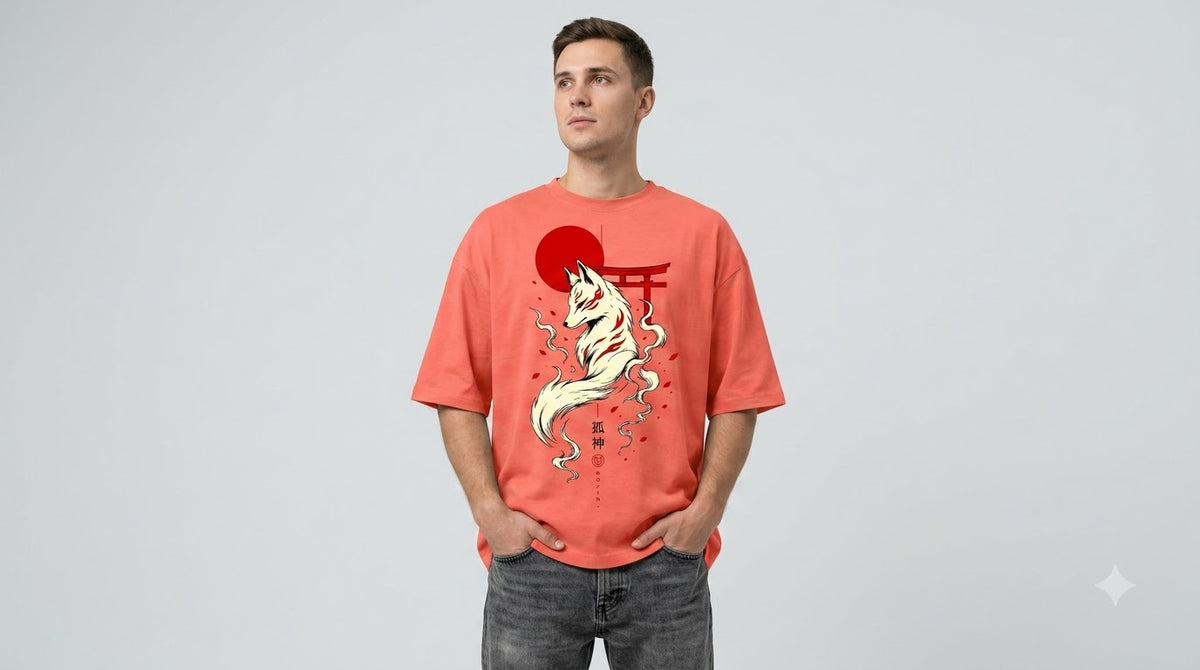Heavyweight Streetwear Anime Oversized Tee by AuraReiment