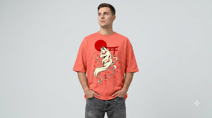 Heavyweight Streetwear Anime Oversized Tee by AuraReiment