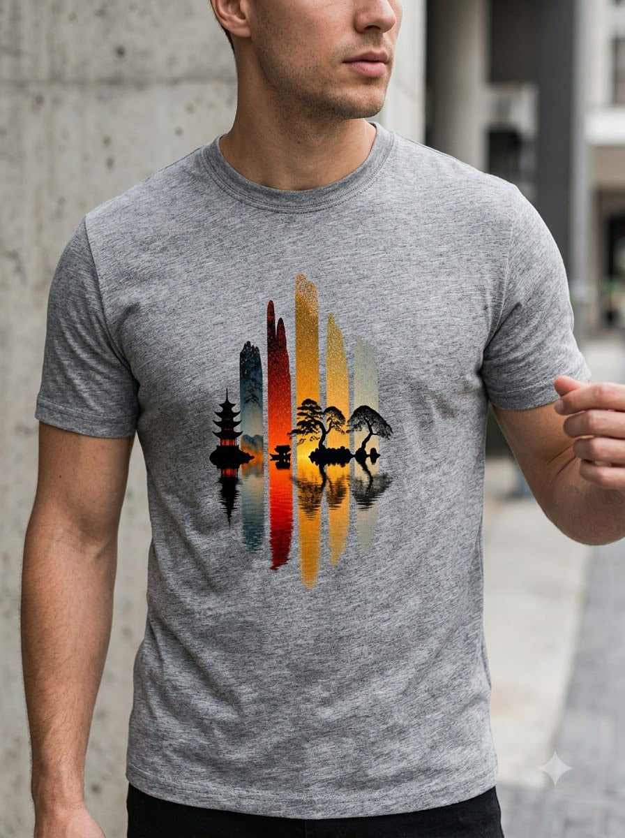 Vibe-Focused: Soul & Mindset Nature Reflection Tee by AuraReiment