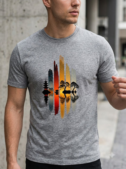 Vibe-Focused: Soul & Mindset Nature Reflection Tee by AuraReiment