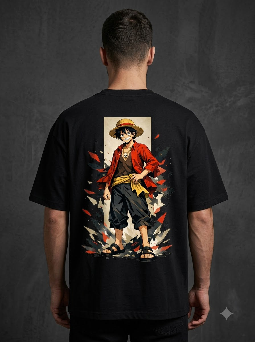Anime-Inspired Graphic Oversized Tee by AuraReiment