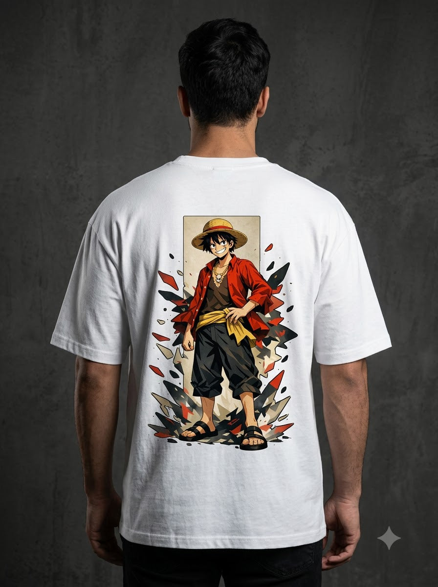 Anime-Inspired Graphic Oversized Tee by AuraReiment