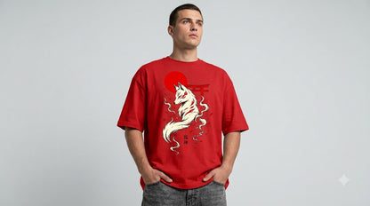 Heavyweight Streetwear Anime Oversized Tee by AuraReiment