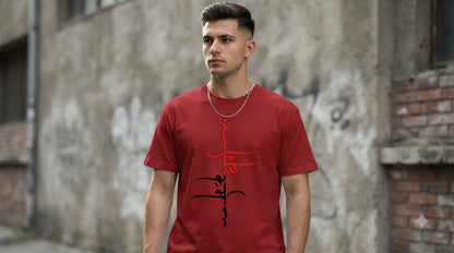"Dharma" Sanskrit Calligraphy Graphic Tee by AuraReiment