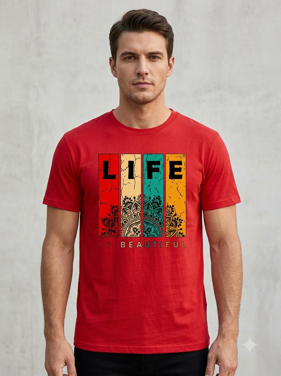 Vibrant & Inspirational: Life is Beautiful Graphic Unisex Tee by AuraReiment