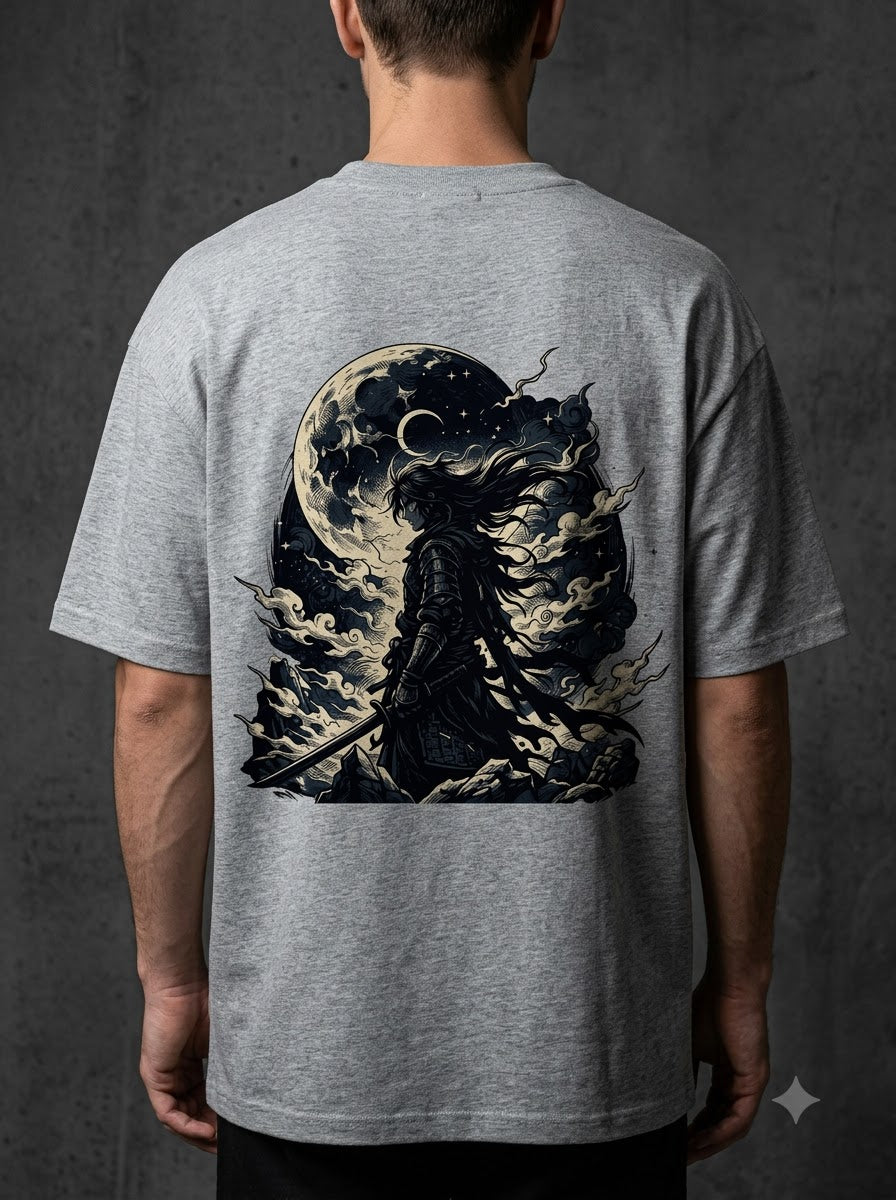 Shadow Monarch Anime Graphic Oversized Tee