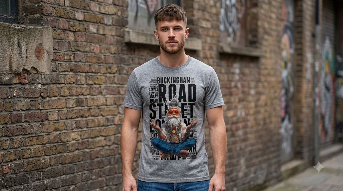 Buckingham Road Street Graphic Classic Crew Tee by AuraReiment