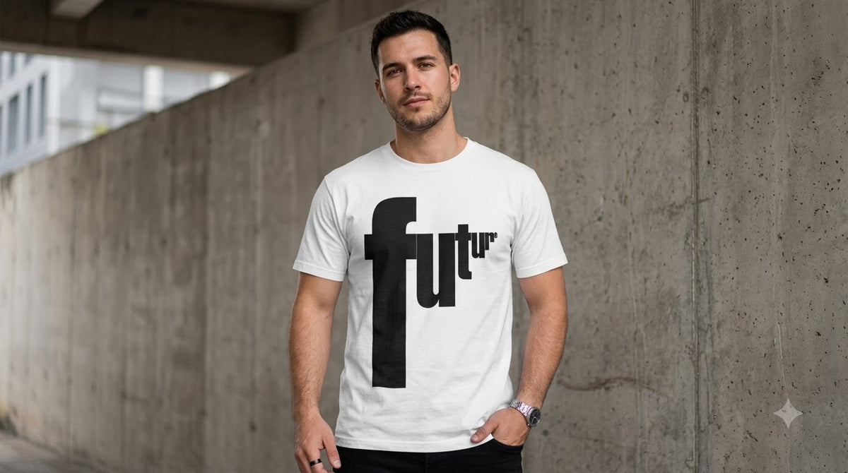 "Future" Graphic Classic Crew Tee by AuraReiment