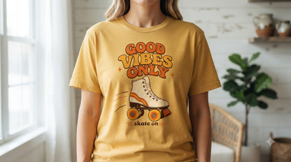 Skate On Good Vibes Graphic Women's Classic Tee by AuraReiment