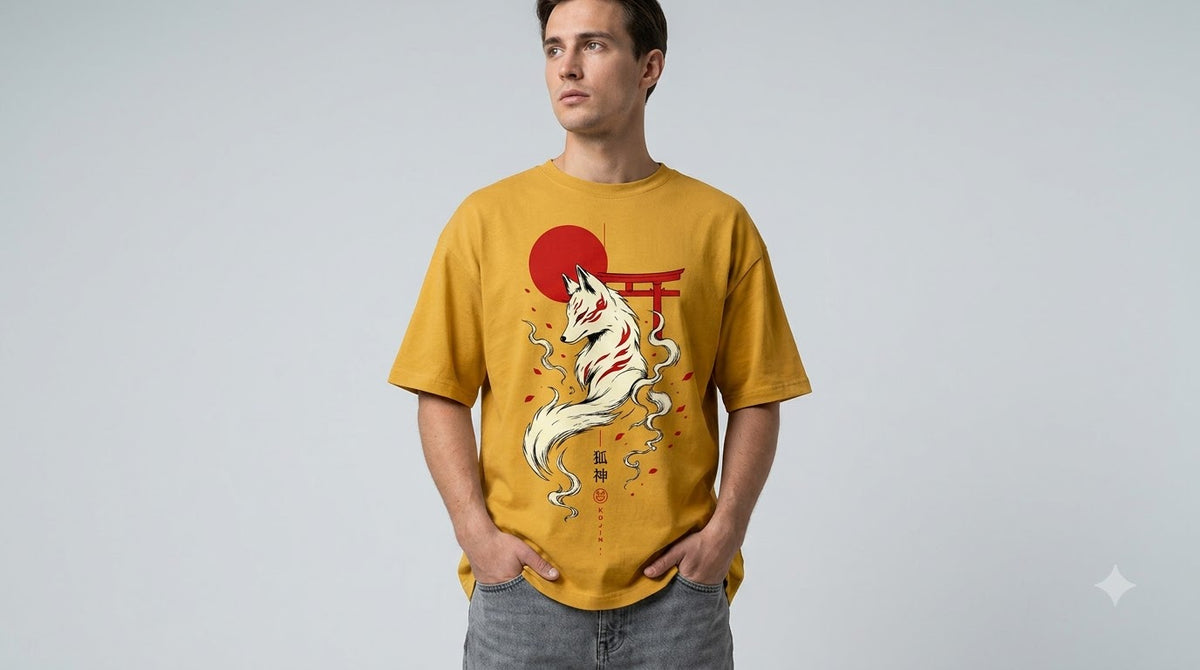 Heavyweight Streetwear Anime Oversized Tee by AuraReiment