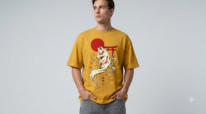 Heavyweight Streetwear Anime Oversized Tee by AuraReiment
