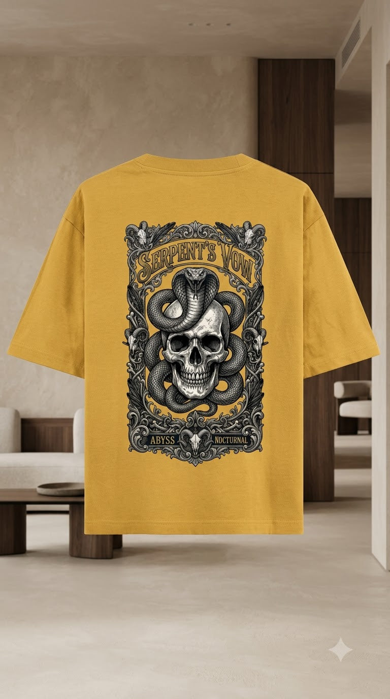 Serpent Crest Heavyweight Graphic Tee by AuraReiment
