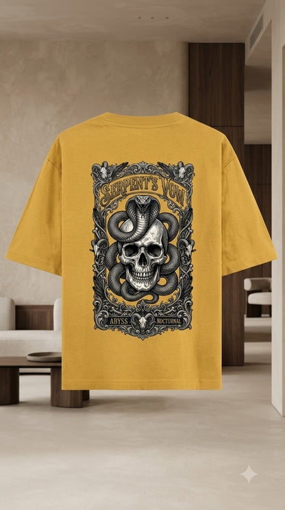 Serpent Crest Heavyweight Graphic Tee by AuraReiment