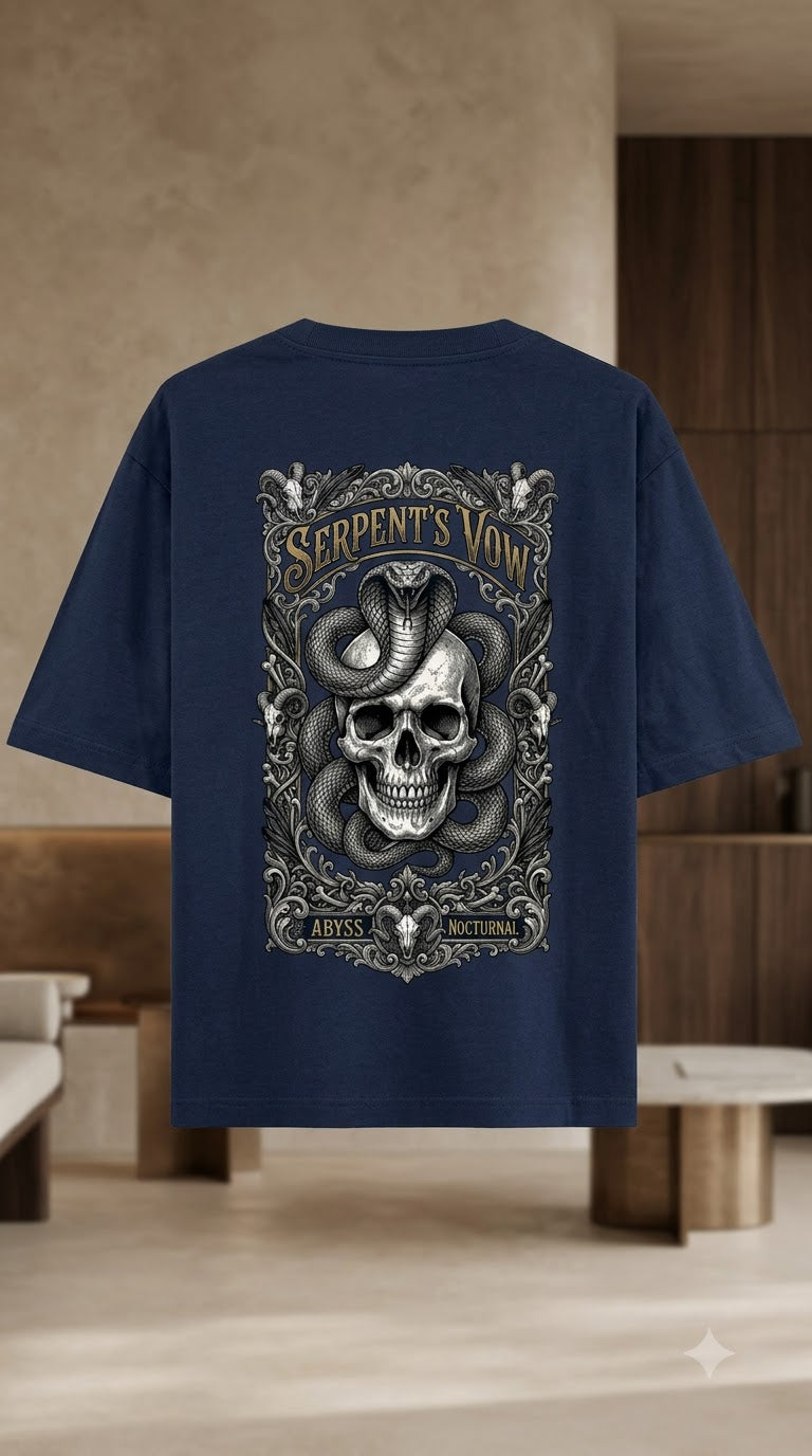 Serpent Crest Heavyweight Graphic Tee by AuraReiment