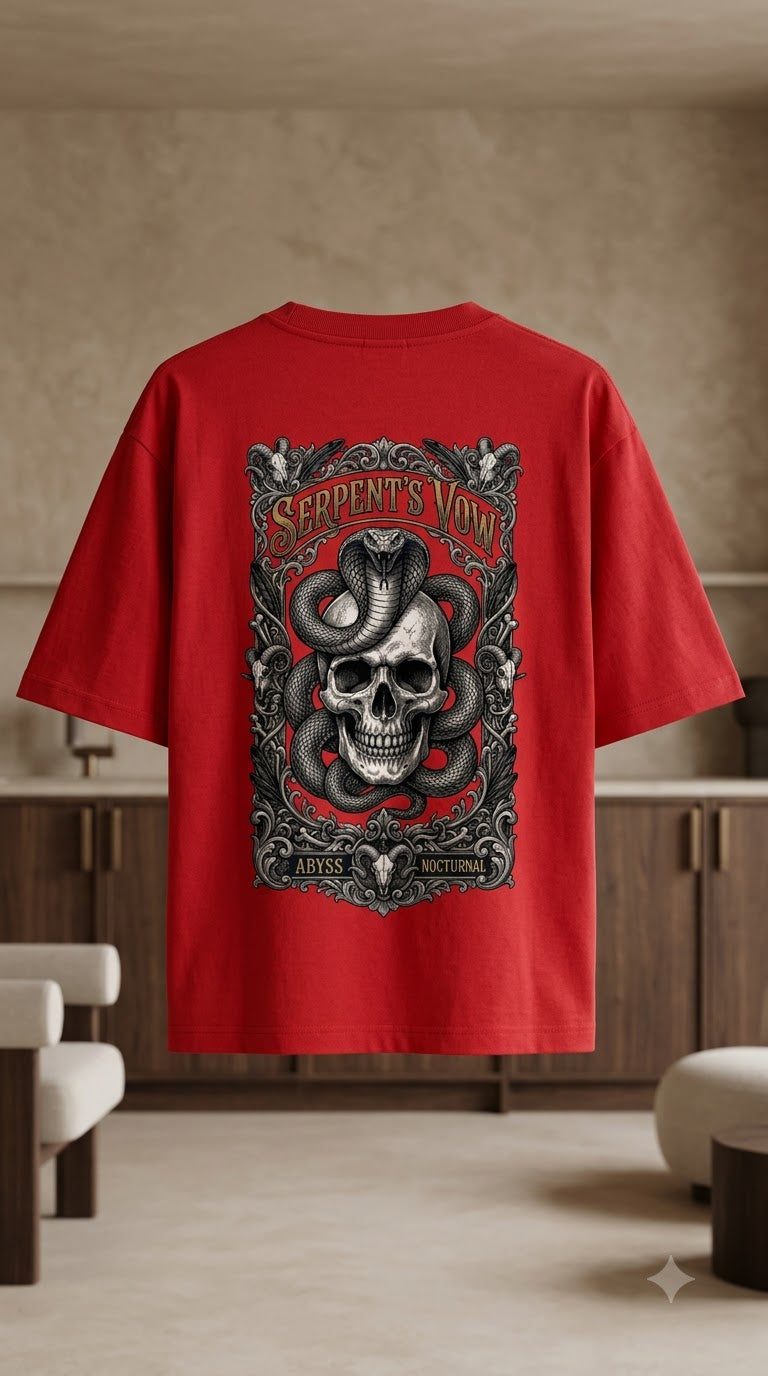 Serpent Crest Heavyweight Graphic Tee by AuraReiment