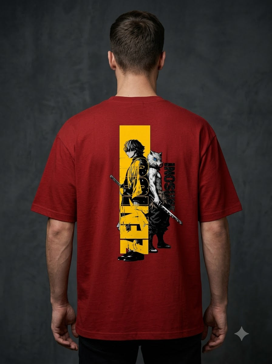 "Thunder Breathing" Graphic Oversized Tee by AuraReiment