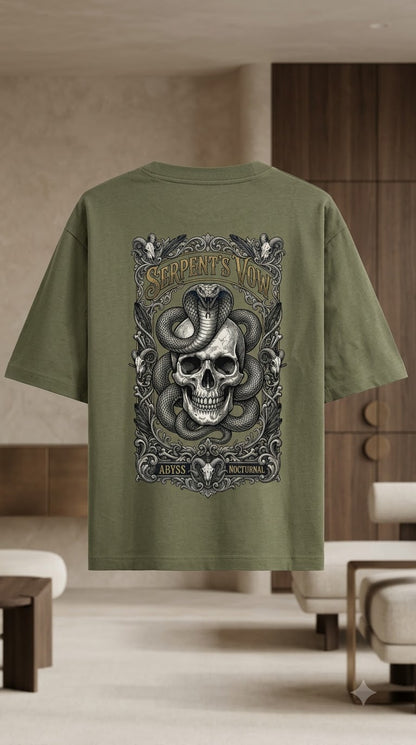 Serpent Crest Heavyweight Graphic Tee by AuraReiment