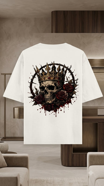 Crowned Skull Heavyweight Graphic Tee by AuraReiment