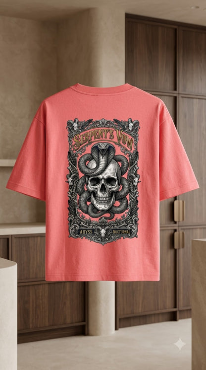 Serpent Crest Heavyweight Graphic Tee by AuraReiment