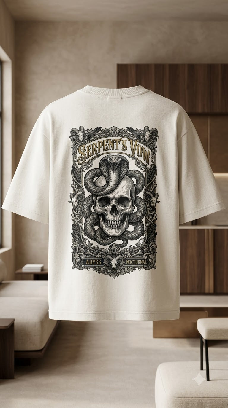 Serpent Crest Heavyweight Graphic Tee by AuraReiment