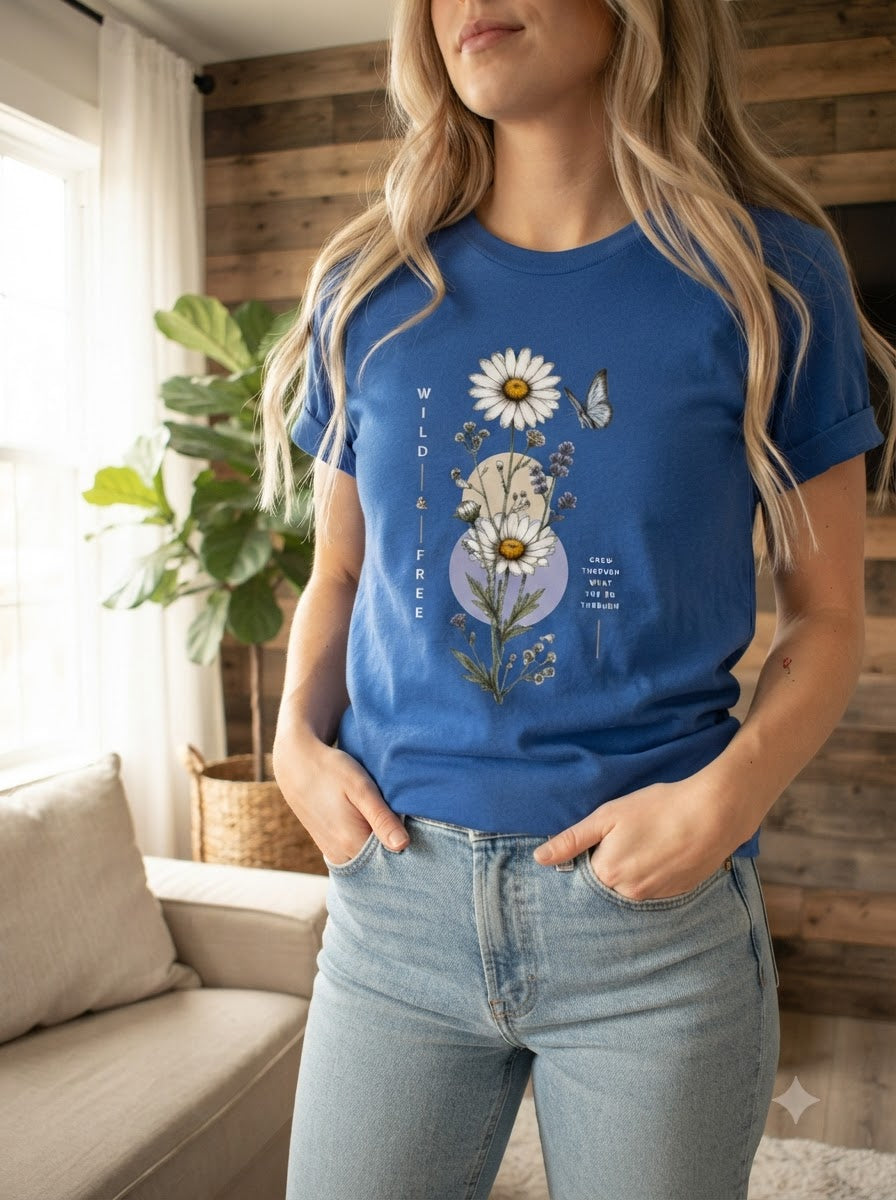 "Wild & Free" Women Graphic Tee