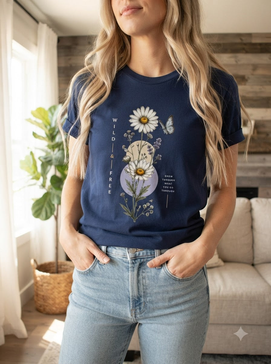 "Wild & Free" Women Graphic Tee
