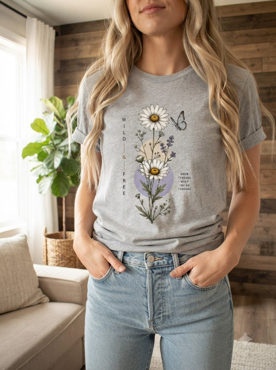 "Wild & Free" Women Graphic Tee