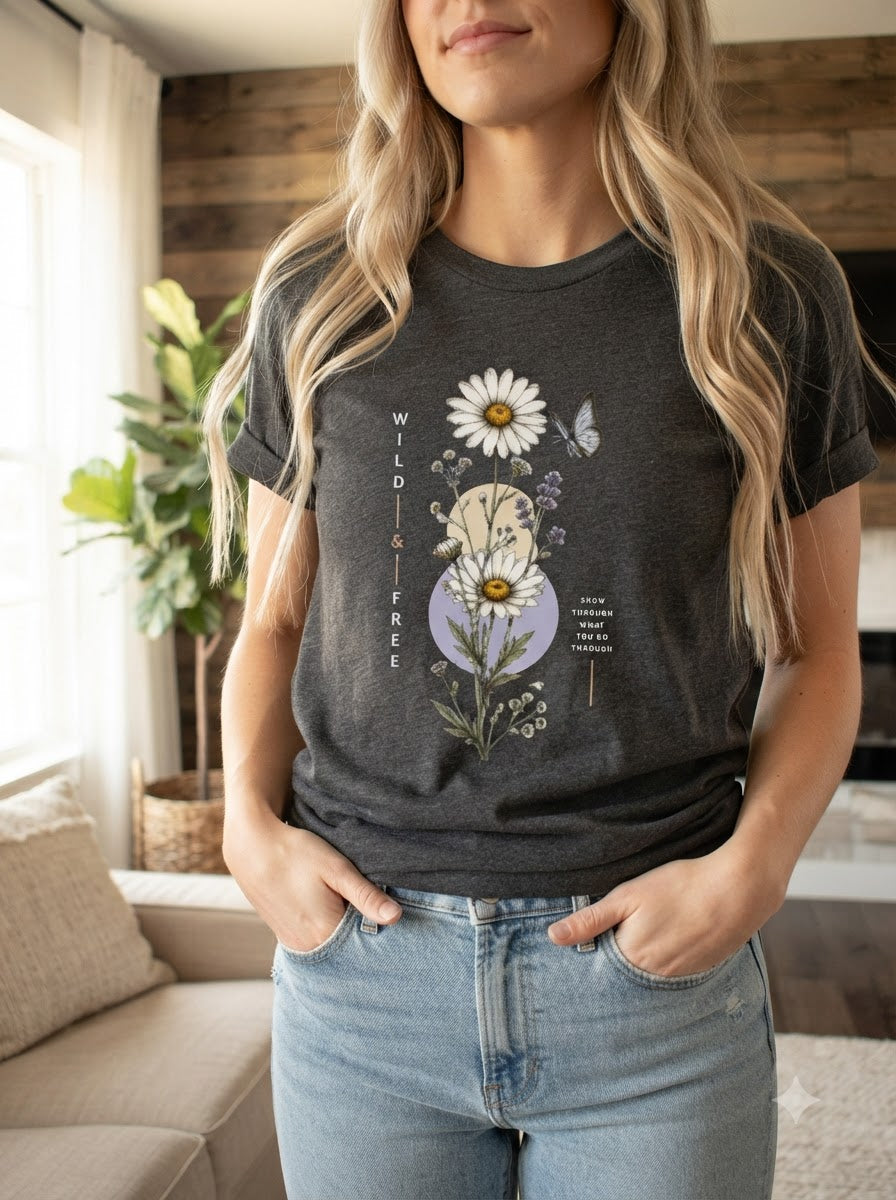 "Wild & Free" Women Graphic Tee