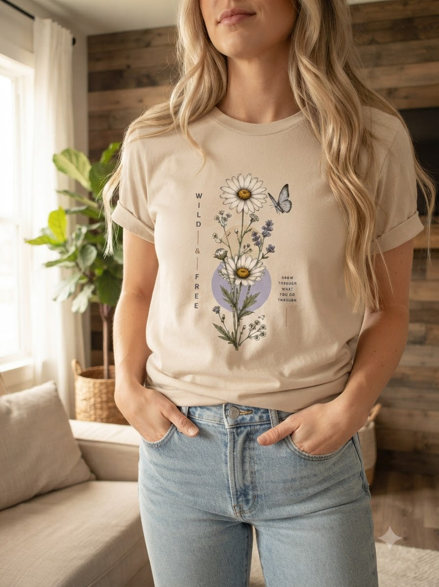 "Wild & Free" Women Graphic Tee