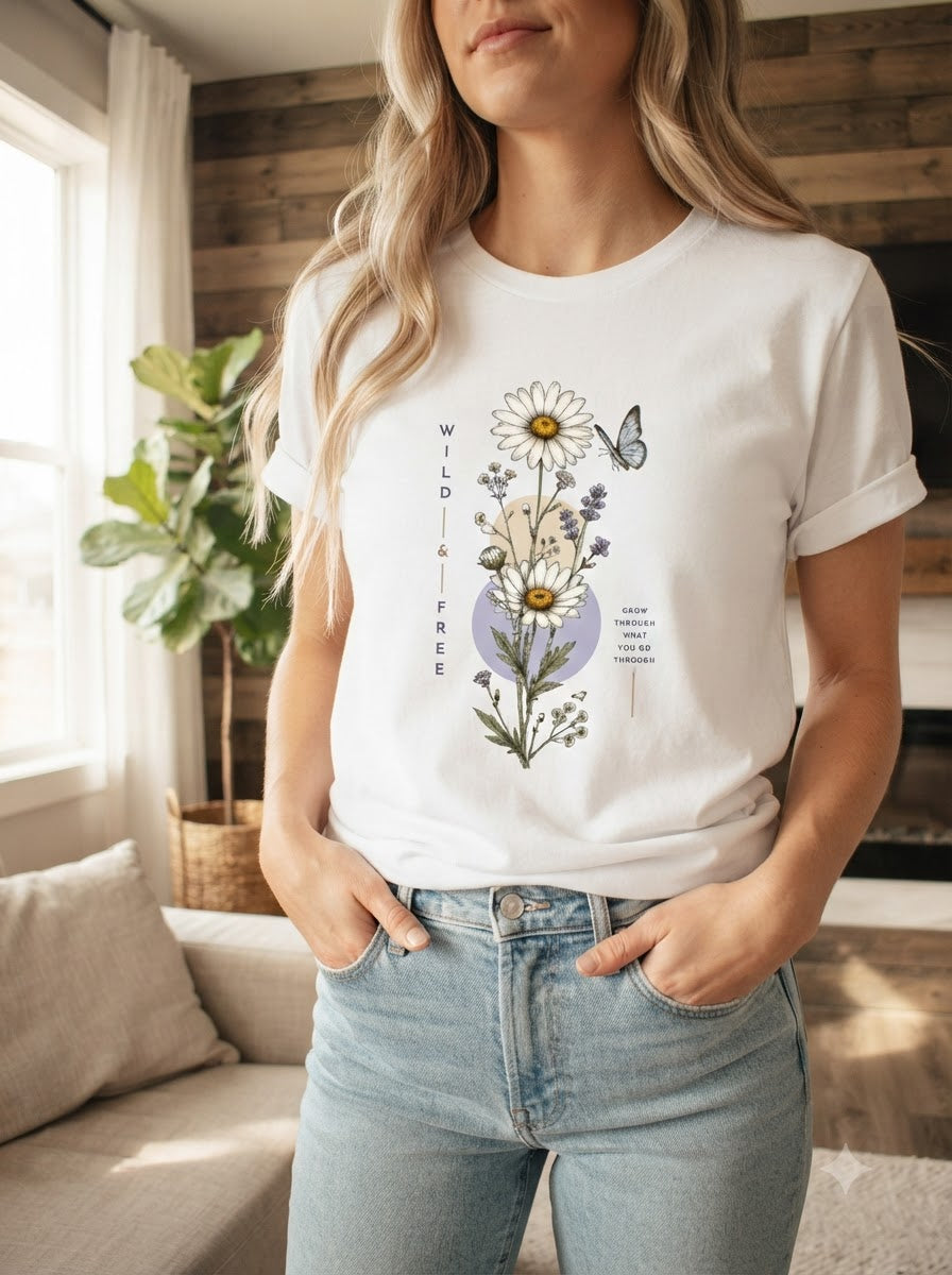 "Wild & Free" Women Graphic Tee
