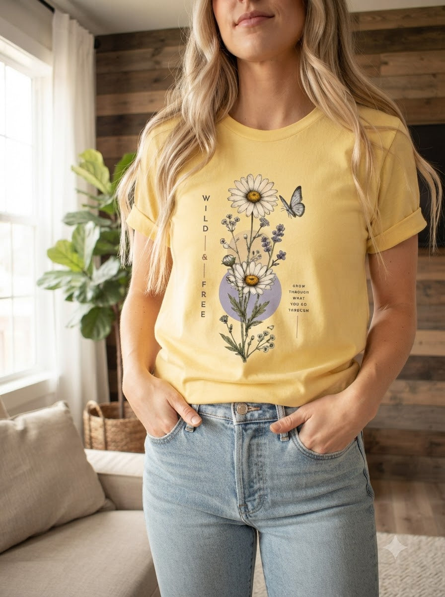 "Wild & Free" Women Graphic Tee