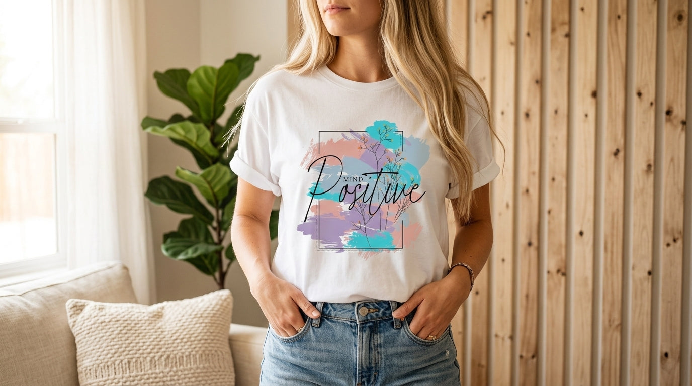 Positive Vibes Minimal Graphic Tee
