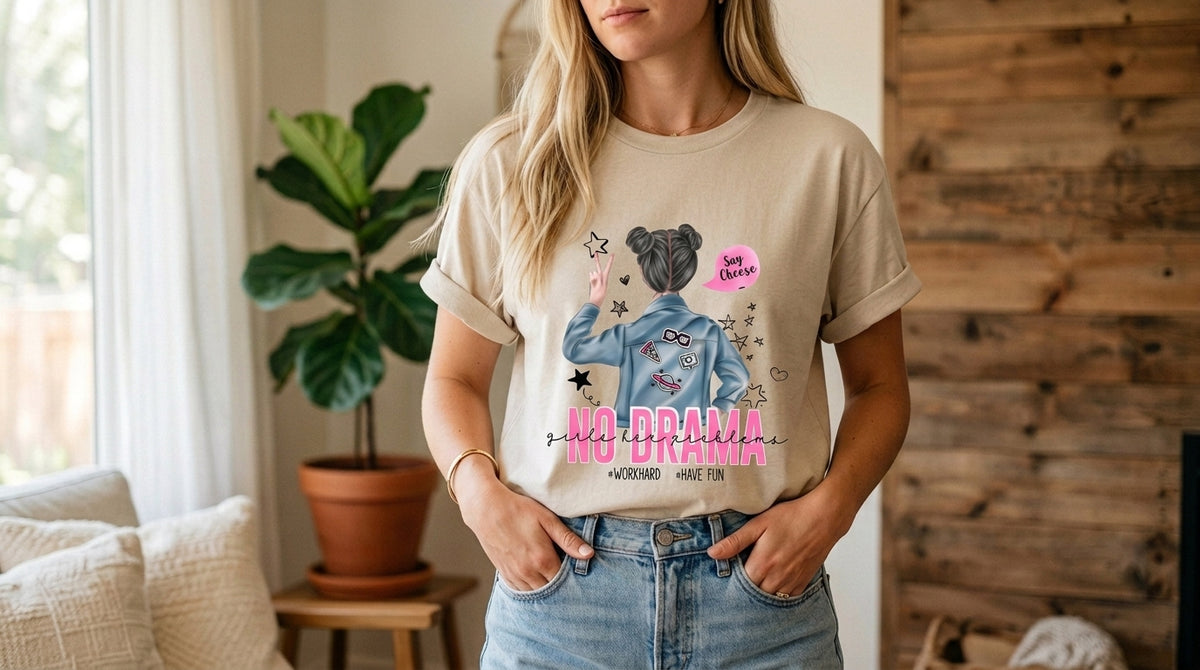 No Drama Urban Girl Graphic Tee by AuraReiment