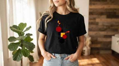 Retro Shapes Abstract Graphic Tee by AuraReiment
