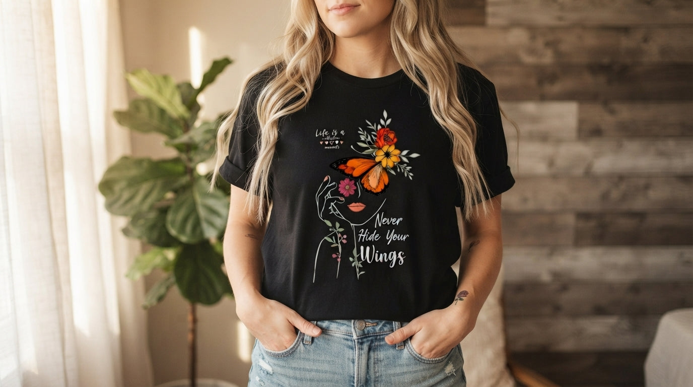 Give Your Dreams Wings Butterfly Tee