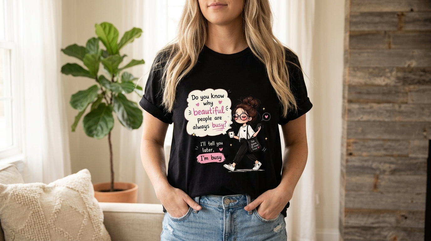 Retro Girl & Quotes Graphic Tee