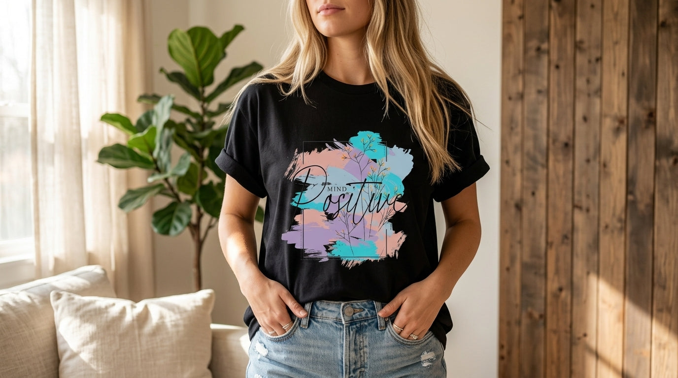 Positive Vibes Minimal Graphic Tee